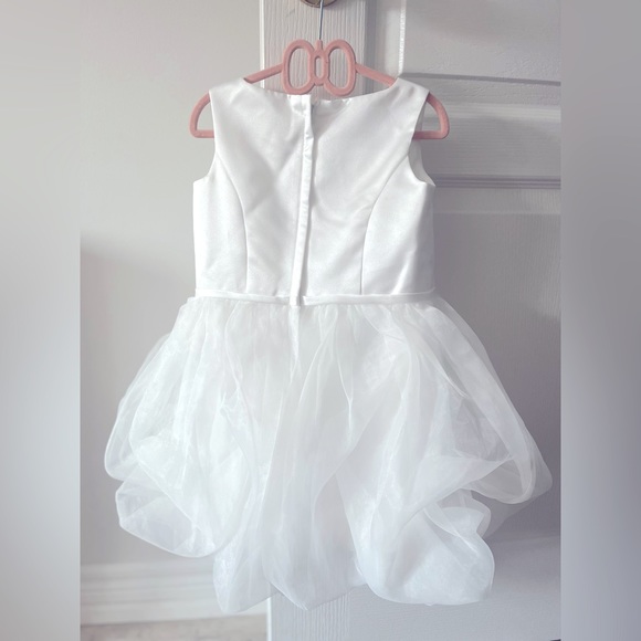 David’s Bridal flower girl/party dress White 3T - Picture 5 of 9